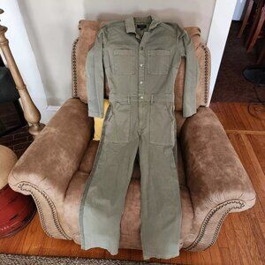 Lucky Brand Olive Green Boiler Parachute Cargo Jumpsuit - Women's 27